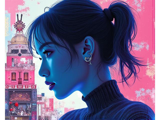 A collage representing various music genres like K-Pop, EDM, Hip-Hop, and traditional Korean music, visually blending modern and traditional elements.